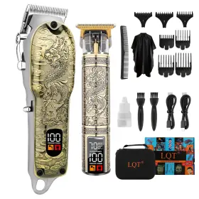 Lqt300-007 Lqt Bronze-3 Multifunctional Electric Clipper And Hair Trimmer Usb Rechargeable Lightweigh