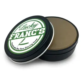 00-0350 Lucky Francs Bayrum Shaving Soap - Premium Luxury Bay Rum Shave For Men