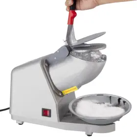Fyz-278-1 Luckyslycyc Electric Ice Shaver 4 Blades Crusher 209lbs/hr Stainless Steel