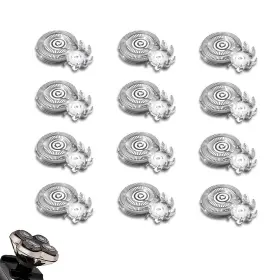 Ludshn 763657949510 12 Packs Head Shaver Replacement Heads Compatible With Skull Pitbull G