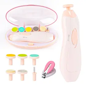 Lupantte 810123500895 Baby Nail Filer And Clippers With Light Set Electric Infa