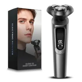 Malegebaz 760814749846 Electric Razor For Men Ipx8 Waterproof With Type-c Quick Charge 3d Gray