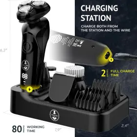 Manecode 744975013240 7-in-1 Electric Razor For Men With Usb Charging Station - Shaver Float Inch #3