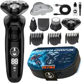 At3660 Manecode 7-in-1 Electric Razor For Men - Shaver With Floating 8 Contouring