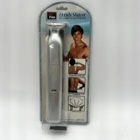 Mangroomer 811676017120 Total Vision Handy Shaver Electric Back Hair - Silver Handle