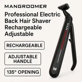 Sku2116 Mangroomer Professional Electric Back Hair Shaver Rechargeable Adjustable