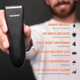 Manspot 768461086499 Manscape Groin And Body Hair Trimmer For Men Electric Ball Pub #2