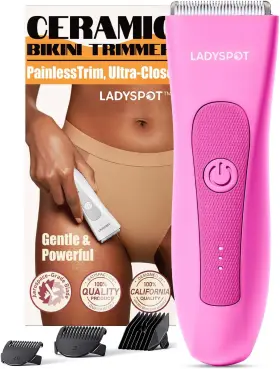 Hcw003a-bikini Manspot Ladyspot Electric Razors For Women Shaving And Grooming Sets With Rose-red