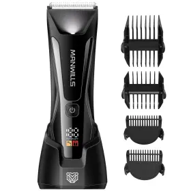 Hy-6010 Manwills Body Hair Trimmer - Electric Groin With Upgraded Wide Ceramic Bl