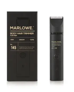Marlowe. 850013607129 No. 145 Body Hair Trimmer For Men Forest Black Lightweight Waterproof Perso