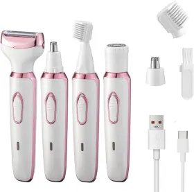 Ms-3028 Masotrimmer Electric Razor For Women 4 In 1 Rechargeable Painless Body Razors And Facial Hai