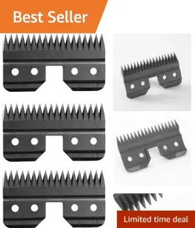 Mawaer 785249309939 3pcs Black Fast Feed Ceramic Blades Replacement For Oster Clipp