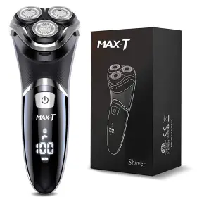 Max-t 637673508672 Electric Shaver For Men Quick Rechargeable Razor Wet Dry Rotar