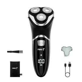 Max-t 674551886835 Electric Shaver Razor For Men Quick Rechargeable Wet Dry Rotary With