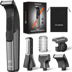 Maxgroom Jk-319-1 Manscape Body Hair Trimmer For Men - 3-in-1 Electric Shaver Ipx6 Waterproof Wet