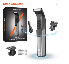 Jk-319 Maxgroom 3-in-1 Mens Body Hair Trimmer Electric Shaver Waterproof Double-edge