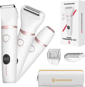 Maxgroom M-105w Bikini Trimmer For Women 3-in-1 Waterproof Electric Shaver Cordless Pubic And Bo
