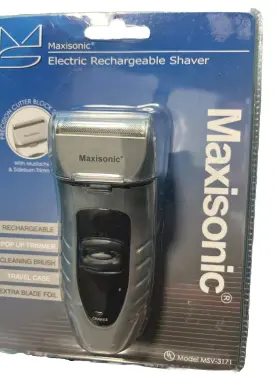Msv-3171 Maxisonic 717056114024 Maxonic Maxi-matic Electric Regharble Mens Shaver New In Package Nip #2