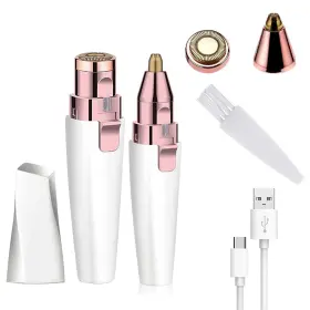 Cl202 Meitrend 628094664368 Facial Hair Remover For Women Nose Trimmer Rechargeable 2-1 Eyebrow Razo