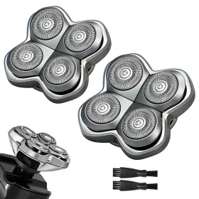 Skull-4d-2 Memiry Pro 4 Shaver Replacement Heads Compatible With Skul Pitbulls Gold Silver