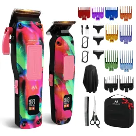 Hc316 Mensure Professional Hair Clippers For Men 7500rpm Metal Barber Wit