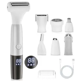 Zcb092 Meounequ 6 In 1 Bikini Trimmer And Shaver Kit For Women Wet/dry Electric Body Hair Tr