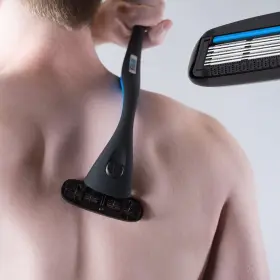 Mby-520 Metablade Back Shaver For Men - Long Handle Hair And Body Shavers Repl