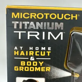 801289 Micro-touch Microtouch Titanium Trim Haircut And Body Groomer 5 Comb Attachments Light C #2