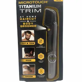 801289 Micro-touch Microtouch Titanium Trim Haircut And Body Groomer 5 Comb Attachments Light C