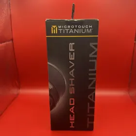 050823 Micro-touch Dm Mttheadshaver Microtouch Titanium Rechargeable Black Mens Head Shaver - No Nicks Or Cuts New #2