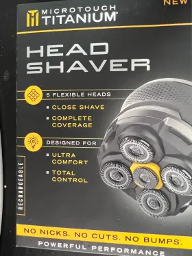 1366 Microtouch 313100334310 Titanium Electric Head Shaver Rechargeable And Face For Men