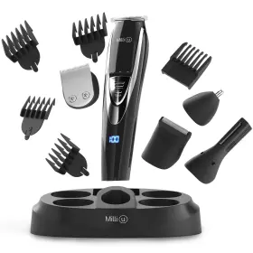 Sh-1970 Milli-u Mens Waterproof Cordless Beard And Body Hair Trimmer Self-sharpening Steel