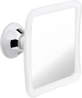 Mvsf63wh1x Mirrorvana Fogless Shower Mirror For Shaving With 6.3 Inch L X W Pure White