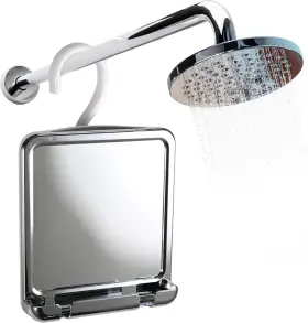 Mvsfrhk87chfr1x Mirrorvana Fogless Shower Mirror For Shaving With Razor 8 Inch L X 7 W Chrome