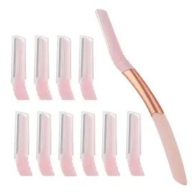 Xmd-fen-10 Mistfree Dermaplane Razor For Women Face Eyebrow 1 Count Pack Of 10 Pink