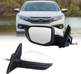 82003161 Mofoap Left Driver Side Mirror For 2016 2017 2018 2019 2020 2021 Left-7pins White