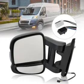 8616021 Mofoap Driver Left Side Mirror For 2019 2020 2021 2022 Ram Black
