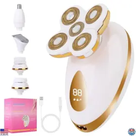 B0drj6tkkd Mosago 5-in-1 Electric Razor For Women Painless Rechargeable Shaver Wet/dry Use