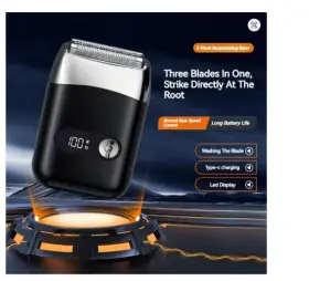 Rc303 Motawish Mini Electric Shaver Digital Display Two-speed Type-c 3-head