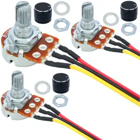 Wh148 Mtdele 705252438488 3pcs 10k Ohm Potentiometer Linear Adjustable B10k 3 Pin Variable Resist