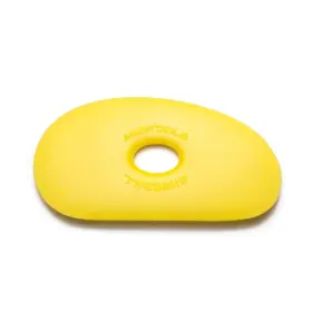 Mudtools 737069511535 Polymer Rib Yellow Size 1 Soft - Kidney Shape Ceramics Pottery ... Fast Ship