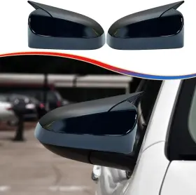 Mu-1264 Muxee Side Mirror Covers For Toyota Camry 2012 2013 2014 2015 2016 Bright Black