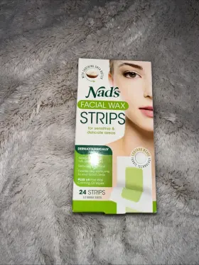 Nads 638995001933 Facial Wax Strips 24 Count For Sensitive And Delicate Areas Soothing New