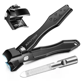 Hf-nl-us2503006 Nailysor German Nail Clippers For Men Women With Catcher Toenail Thick N