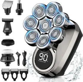 Next Beauty 734038936207 Head Shavers For Bald Men 8d Upgraded 6-in-1 Shaver Waterproof Sk Next Beauty 734038936207 Head Shavers For Bald Men 8d Upgraded 6-in-1 Shaver Waterproof Sk