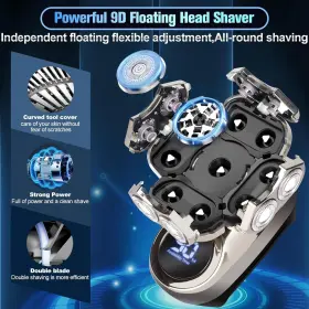 Next Beauty 734038936214 9d Head Shavers For Bald Men Upgraded 6-in-1 Mens Grooming Kit Detachable Bal #3