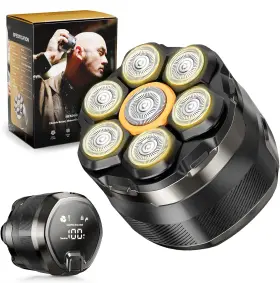 Wd-927 Niwuio Head Shaver For Bald Men 7d Electric Razor - Waterproof Wet Dry Black