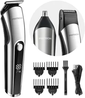 Pr-2990 No Beard Trimmer For Men 3 In 1 Hair Clippers Kit Nose Ear Micro Electric