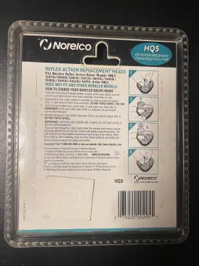 Norelco 075020202055 Vintage Hq5 Reflex Action Replacement Heads 3 Cutters Combs #2