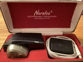 Hp1302 Norelco 1302 Vintage Rechargeable Tripleheader Speedshaver With Trimmer Model #2